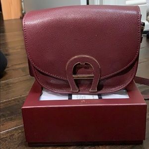 Aigner pina mini leather crossbody bag